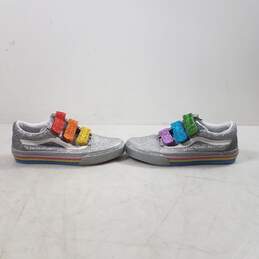 Vans Flour Shop Rainbow Glitter Sneakers WM Size 5.5 alternative image