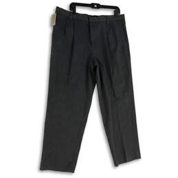 NWT Mens Gray Pleated Front Pockets Classic Fit Dress Pants Size 38x30 alternative image