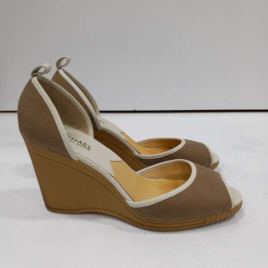 Women's Brown Michael Kors Sandal High Heel Shoes Size 8 1/2 image number 1