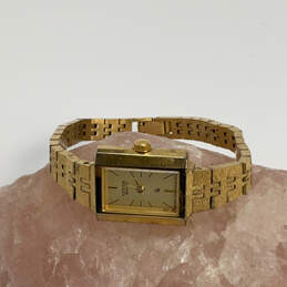 Designer Citizen Gold-Tone Rectangle Dial Quartz Analog Wristwatch