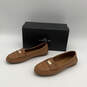 Womens Fredrica A6175 Brown Leather Round Toe Slip-On Loafer Shoes Sz 7.5B image number 5