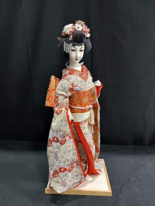 Japanese Paper Mache Geisha Doll image number 1