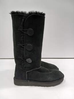 Ugg Women's Black Shearling Boots Size 9