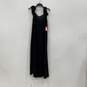 NWT Vince Camuto Womens Black Ruffle V-Neck Sleeveless Maxi Dress Size M image number 2