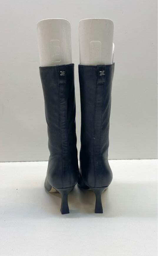 Sam Edelman Leather Lolita Slip-On Boots Black 6.5 image number 4