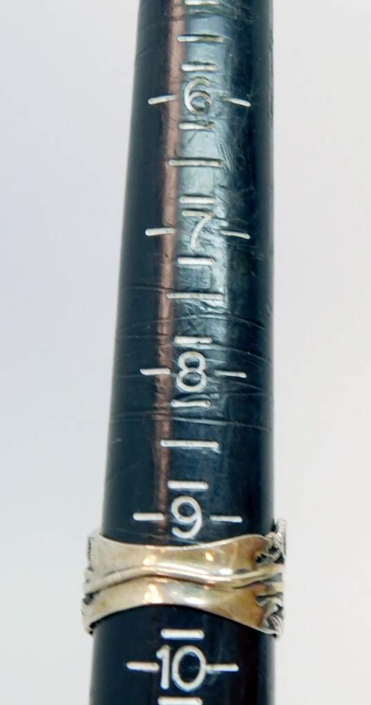 Or Paz Israel Sterling Silver London Blue Topaz Wrap Ring 6.5g image number 4