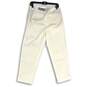 NWT Talbots Womens White Flat Front Slash Pocket Cropped Pants Size 8 image number 2