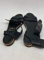 Women's Attilo Giustileo Leather Leombroni Size 39 Black Buckle Sandals image number 3