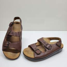 SAS Women's Relaxed Amber Brown Strap Sandals Size 7.5