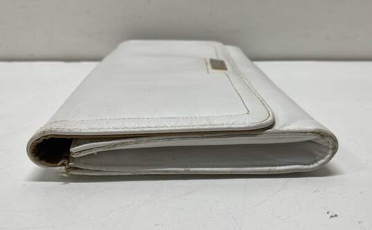 Pierre Cardin Ivory Leather Clutch Bag image number 5