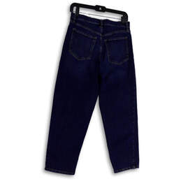 Womens Blue Denim Classic Medium Wash Pockets Straight Leg Jeans Size 27/4 alternative image