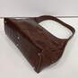 Women's Brown Laura Leigh Ltd. Genuine Leather Zip Animal Print Shoulder Bag image number 3