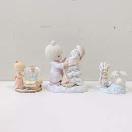 Precious Moments Figurines & Snow Globes Assorted 3pc Lot