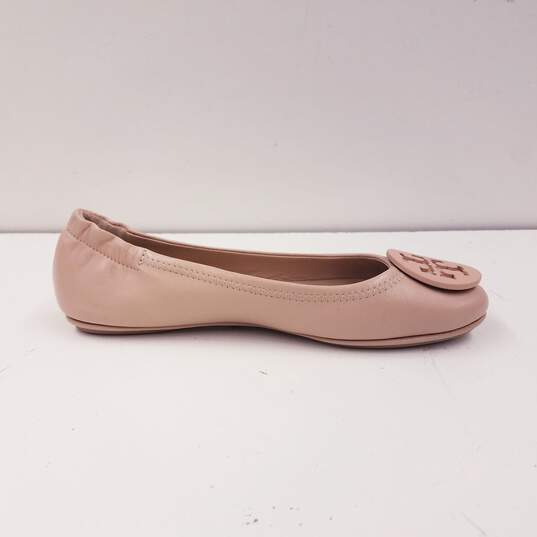 Tory Burch Leather Caroline Ballet Flats Pink 5 image number 2