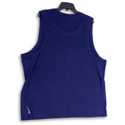 NWT Mens Blue Dri-Fit Sleeveless Athletic Pullover T-Shirt Size XXL alternative image