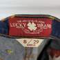 Lucky Brand Dark Blue Cotton Sofia Boot Cut Jeans WM Size 8/29 NWT image number 3