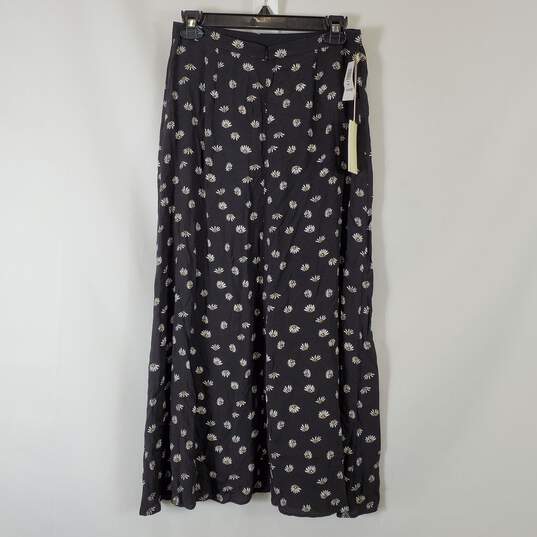 Wilfred Women's Black Floral Midi Skirt SZ 6 NWT image number 3