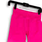 Womens Pink Elastic Waist Stretch Pull-On Skinny Leg Ankle Leggings Size S image number 3