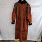 Vintage Toppolino Fine Leather Original Shearling Long Coat Sz Small S image number 2