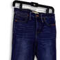 Womens Blue Denim Medium Wash Pockets Stretch Skinny Leg Jeans Size 27 image number 3