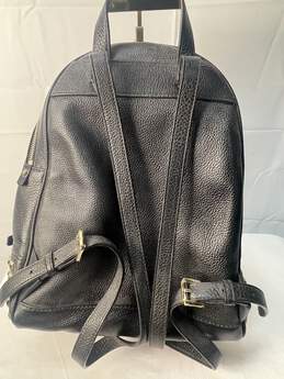 Certified Authentic Michael Kors Black Backpack w/Metal Studs' alternative image