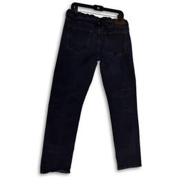 Womens Blue Denim Medium Wash Pocket Stretch Straight Jeans Size 35/32 alternative image