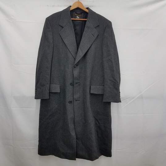 Unsized Men's Hart Schaffner & Marx Grey Virgin Wool Coat image number 1