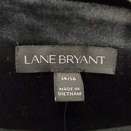 Lane Bryant Women Black Velvet Jacket Sz 14/16 NWT