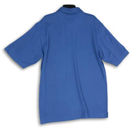 NWT Mens Blue Short Sleeve Collared Golf Polo Shirt Size Large alternative image