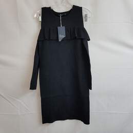 Zara Knit Shoulder Long Sleeve Bodycon Dress Size Medium alternative image