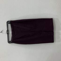 Womens Purple Elastic Waist Pull-On Straight & Pencil Skirt Size Small alternative image