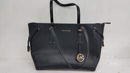 Michael Kors Black Leather Tote Bag