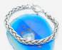 925 Sterling Silver Fancy Link Chain Toggle Clasp Bracelet 25.3g image number 4