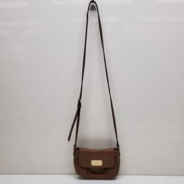 Michael Kors Brown Leather Crossbody Bag alternative image