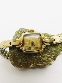 Ladies Vintage Hamilton 14K Yellow Gold Case 19 Jewels Wrist Watch 17.1g alternative image