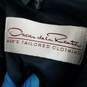 AUTHENTICATED Oscar de la Renta Black Wool Pinstriped Mens 2Pc Suit Set 44R W38 image number 3