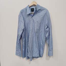 Eric Sana Blue Button Up Shirt Men's Size 18.5/46