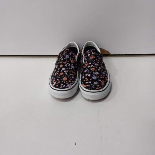 Vans Classic Floral Slip On Sneakers Size M7.5 W9 image number 1