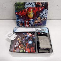 Avengers Wallet  and Belt Buckle W/Box