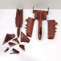 BUNDLE  OF 3 MAHOGANY WOOD JETS w/ 1 Stand image number 3