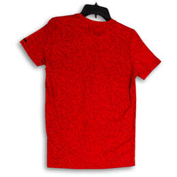 NWT Mens Red Printed Crew Neck Short Sleeve Pullover T-Shirt Size Small alternative image