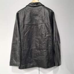 Wilson Leather Thinsulate Ultra Black Coat Jacket Size M alternative image