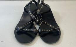 Anine Bing Black Leather Studded Sandals Heels Shoes Size 37 alternative image