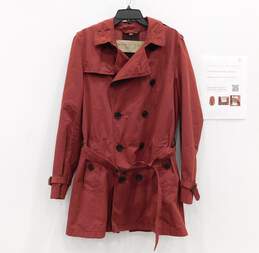 Women's Burberry Brit Red Trench Coat Size M