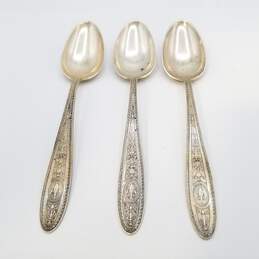 International Sterling Silver 6in Vintage Ornate Fork 3pcs 66.0g