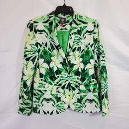 Vince Camuto Women Green Floral Blazer NWT sz 4