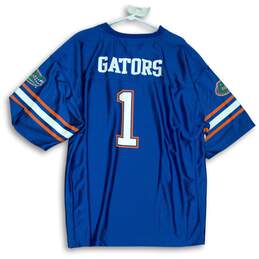 NCAA Mens #1 Gators Blue Orange And White Short Sleeve Jersey Size 2XL alternative image