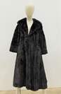 Vintage Dark Brown Full Length Women's Mink Fur Coat image number 1