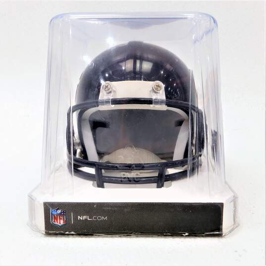 Eddie Jackson Signed Chicago Bears NFL Riddell Mini Helmet w/ COA image number 4