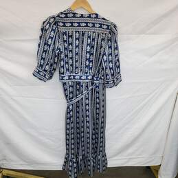 Wm SANDRO Enrika Dress Silk Short Puff Sleeves Sz L alternative image